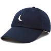 imageDALIX Waning Crescent Moon Hat Mens Womens Astrology Baseball CapNavy Blue