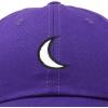 imageDALIX Waning Crescent Moon Hat Mens Womens Astrology Baseball CapPurple