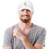 imageDALIX Waning Crescent Moon Hat Mens Womens Astrology Baseball CapWhite