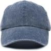imageMens Vintage Pigment Dyed Washed Cotton Cap Adjustable HatHeavy Washed Navy Blue