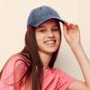imageMens Vintage Pigment Dyed Washed Cotton Cap Adjustable HatHeavy Washed Navy Blue