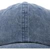 imageMens Vintage Pigment Dyed Washed Cotton Cap Adjustable HatHeavy Washed Navy Blue