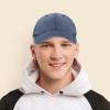 imageMens Vintage Pigment Dyed Washed Cotton Cap Adjustable HatHeavy Washed Navy Blue