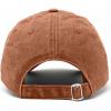 imageMens Vintage Pigment Dyed Washed Cotton Cap Adjustable HatWashed Orange