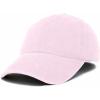 imageMens Vintage Pigment Dyed Washed Cotton Cap Adjustable HatWashed Pink