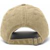 imageMens Vintage Pigment Dyed Washed Cotton Cap Adjustable HatWashed Stone White