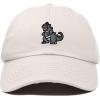imageDALIX Giant Lizard Kaiju Embroidered Cotton Dad Hat Baseball Cap Adjustable Glow in The Dark MensBeige