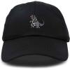 imageDALIX Giant Lizard Kaiju Embroidered Cotton Dad Hat Baseball Cap Adjustable Glow in The Dark MensBlack
