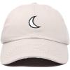 imageDALIX Waning Crescent Moon Hat Mens Womens Astrology Baseball CapBeige