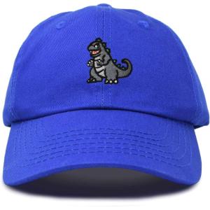 imageDALIX Giant Lizard Kaiju Embroidered Cotton Dad Hat Baseball Cap Adjustable Glow in The Dark MensRoyal Blue