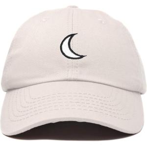 imageDALIX Waning Crescent Moon Hat Mens Womens Astrology Baseball CapBeige