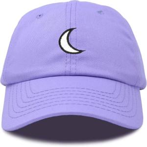 imageDALIX Waning Crescent Moon Hat Mens Womens Astrology Baseball CapLavender