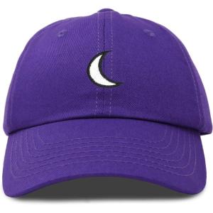 imageDALIX Waning Crescent Moon Hat Mens Womens Astrology Baseball CapPurple