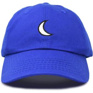 imageDALIX Waning Crescent Moon Hat Mens Womens Astrology Baseball CapRoyal Blue