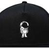 imageDALIX Astronaut Spaceman Embroidered Snapback Flat Billed HatBlack
