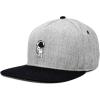 imageDALIX Astronaut Spaceman Embroidered Snapback Flat Billed HatBlack Light Gray