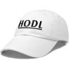 imageDALIX Cryptocurrency Hats HODL Dad Caps Blockchain Ethereum Bitcoin LitecoinWhite