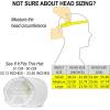 imageDALIX Flat Billed Trucker Hat Mesh Back S M L Adjustable Cap Solid Two Toned SnapbackWhite