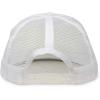 imageDALIX Flat Billed Trucker Hat Mesh Back S M L Adjustable Cap Solid Two Toned SnapbackWhite