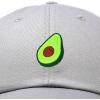 imageDALIX Green Avocado Hat Mens Womens Food Baseball CapGray