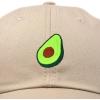 imageDALIX Green Avocado Hat Mens Womens Food Baseball CapKhaki