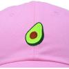 imageDALIX Green Avocado Hat Mens Womens Food Baseball CapLight Pink