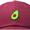 imageDALIX Green Avocado Hat Mens Womens Food Baseball CapMaroon