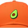 imageDALIX Green Avocado Hat Mens Womens Food Baseball CapOrange