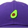 imageDALIX Green Avocado Hat Mens Womens Food Baseball CapPurple