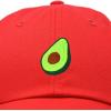 imageDALIX Green Avocado Hat Mens Womens Food Baseball CapRed