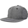 imageDALIX Premium Flat Bill Baseball Cap Structured Hat Snap Back ChambrayGray