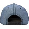 imageDALIX Premium Flat Bill Baseball Cap Structured Hat Snap Back ChambrayNavy Blue