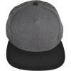 imageDALIX Premium Wool Blend Hat Flat Bill Cap Snapback Black Dark Gray Maroon LightDark GrayBlack