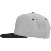 imageDALIX Premium Wool Blend Hat Flat Bill Cap Snapback Black Dark Gray Maroon LightLight GrayBlack