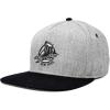 imageDALIX Retro Brooklyn Hat Flat Bill Snapback Embroidered Baseball CapBlack Light Gray