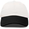 imageDALIX Two Tone Snapback Hat Adjustable Cotton Dad Cap MenCream Black
