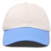 imageDALIX Two Tone Snapback Hat Adjustable Cotton Dad Cap MenCream Blue