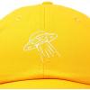 imageDALIX UFO Hat Dad Baseball Cap Extraterrestrial Spacecraft ShipGold