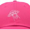 imageDALIX UFO Hat Dad Baseball Cap Extraterrestrial Spacecraft ShipHot Pink