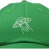 imageDALIX UFO Hat Dad Baseball Cap Extraterrestrial Spacecraft ShipKelly Green