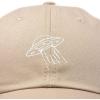 imageDALIX UFO Hat Dad Baseball Cap Extraterrestrial Spacecraft ShipKhaki