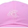 imageDALIX UFO Hat Dad Baseball Cap Extraterrestrial Spacecraft ShipLight Pink