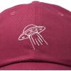 imageDALIX UFO Hat Dad Baseball Cap Extraterrestrial Spacecraft ShipMaroon