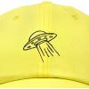 imageDALIX UFO Hat Dad Baseball Cap Extraterrestrial Spacecraft ShipMinion Yellow