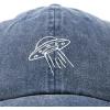 imageDALIX UFO Hat Dad Baseball Cap Extraterrestrial Spacecraft ShipNavy Blue Vintage