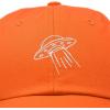 imageDALIX UFO Hat Dad Baseball Cap Extraterrestrial Spacecraft ShipOrange