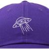 imageDALIX UFO Hat Dad Baseball Cap Extraterrestrial Spacecraft ShipPurple