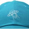 imageDALIX UFO Hat Dad Baseball Cap Extraterrestrial Spacecraft ShipTeal