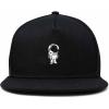 imageDALIX Astronaut Spaceman Embroidered Snapback Flat Billed HatBlack