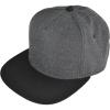 imageDALIX Premium Wool Blend Hat Flat Bill Cap Snapback Black Dark Gray Maroon LightDark GrayBlack